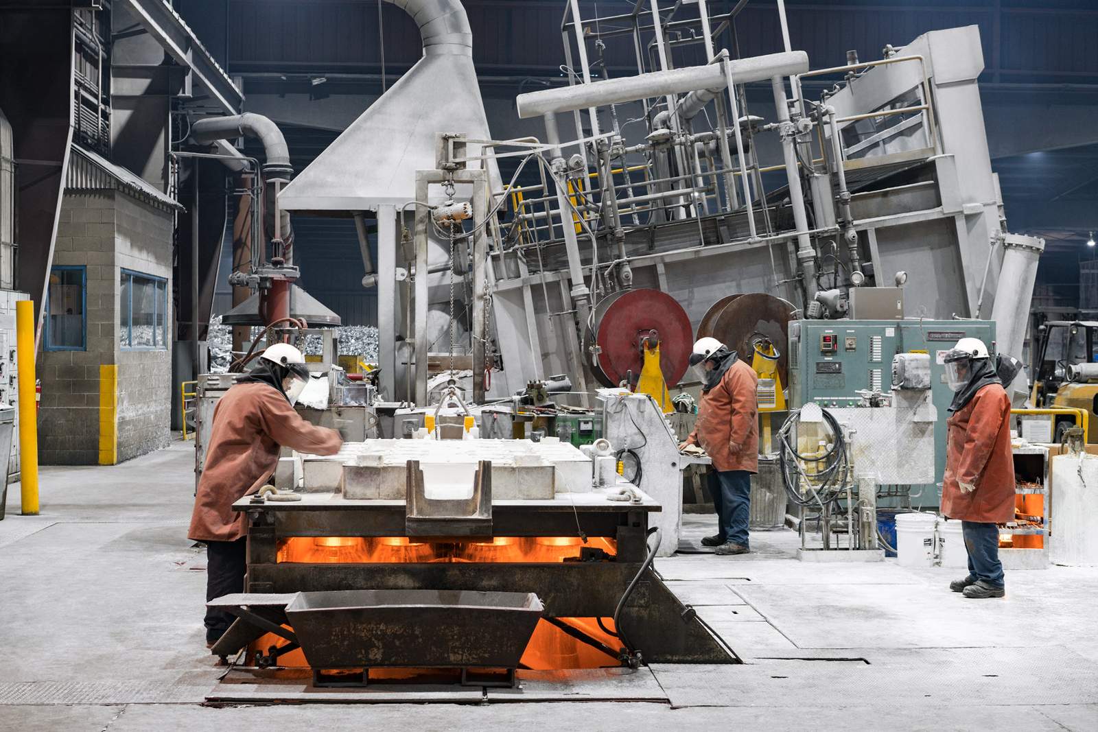 workers at factory floor