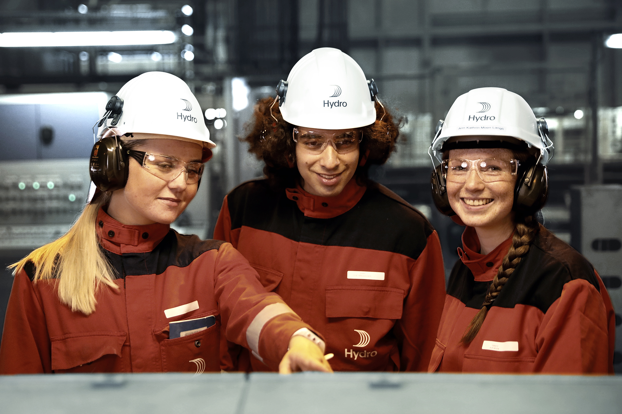 Drei Hydro Mitarbeiter