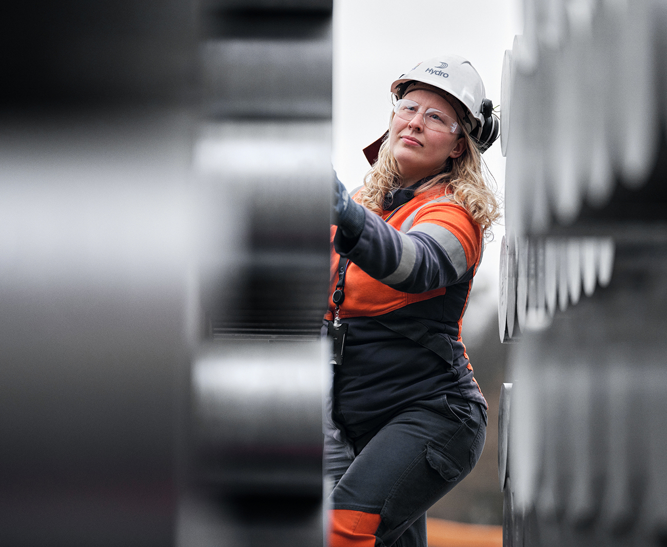 a woman wearing a helmet