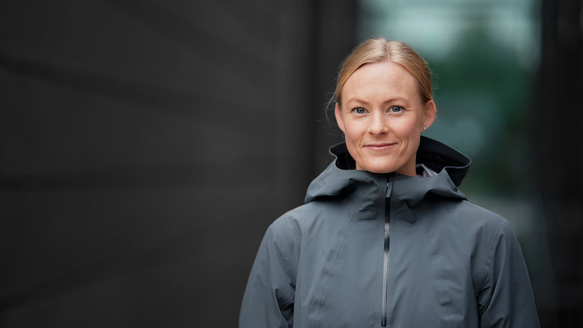 a woman smiling at the camera