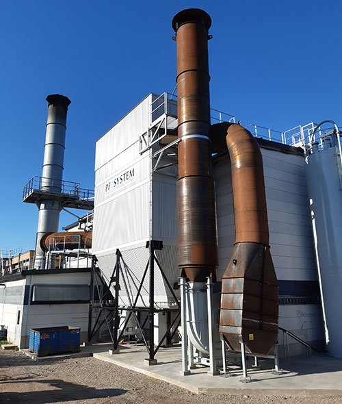 Rökgasrening i Sjunnen