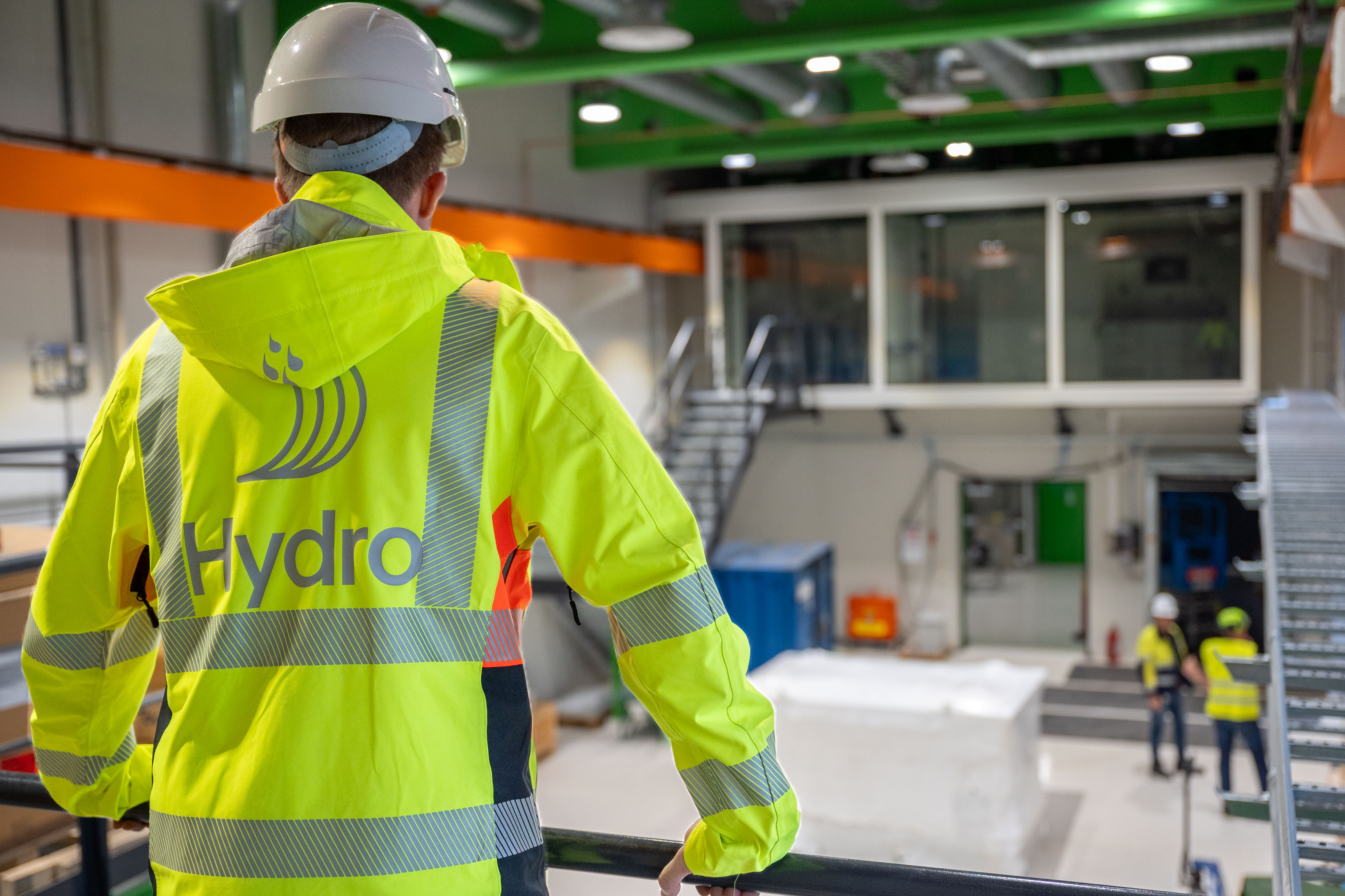 a person wearing safety gear