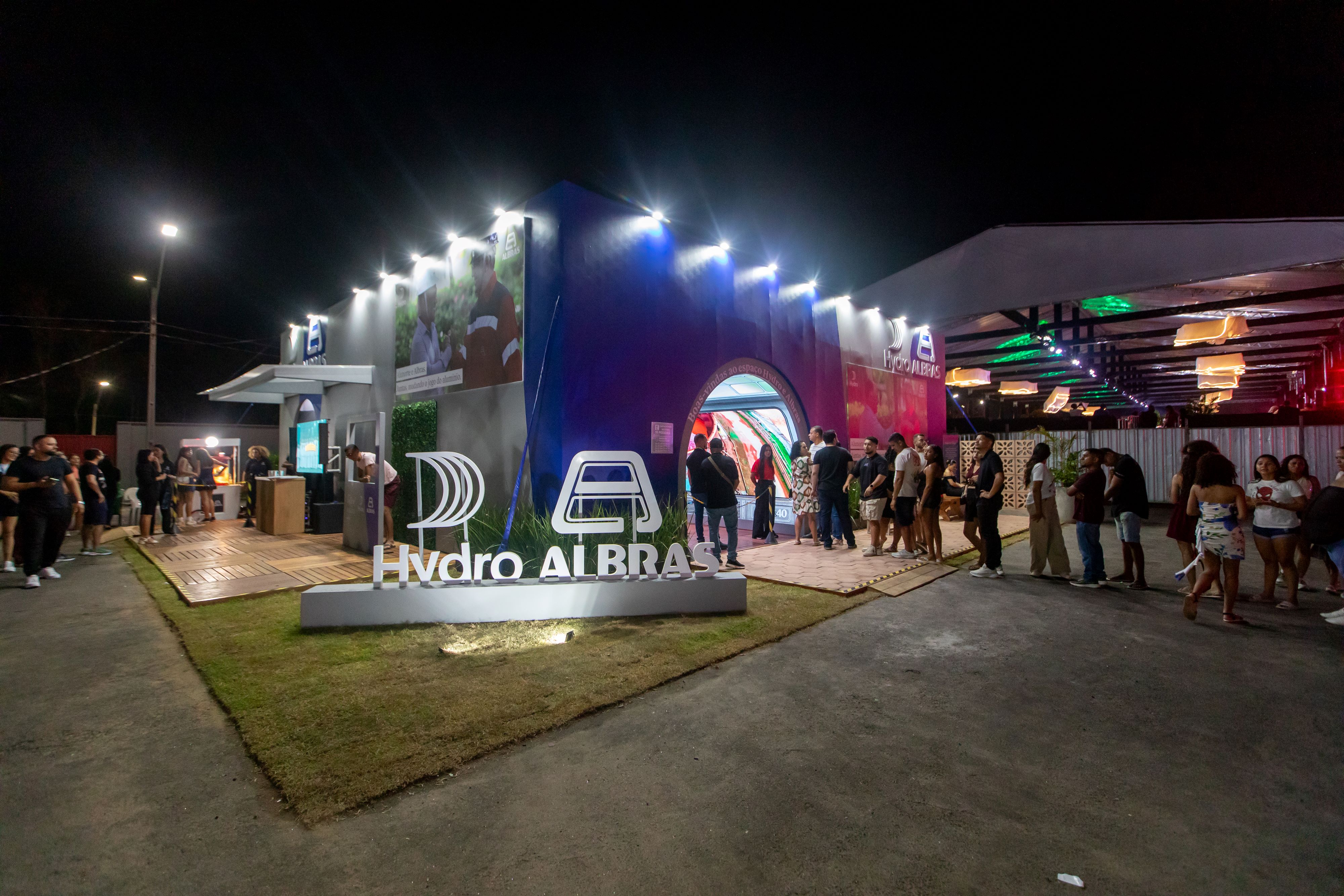 a crowd of people at a festival