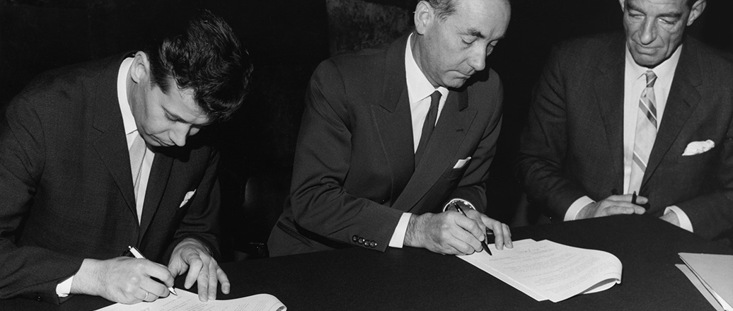 Tor Halvorsen, Johan B. Holte and Frithjof Prydz