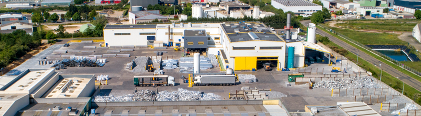 a high angle view of a construction site