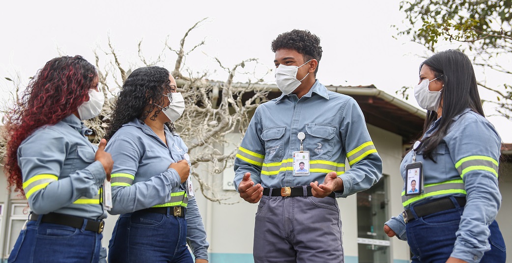a group of people wearing safety goggles